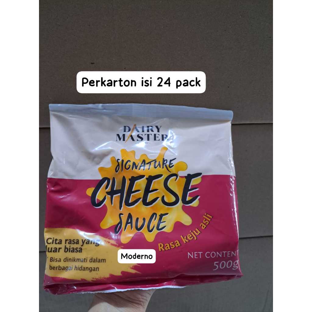 

Dairy Master Nacho Signature Cheese sauce 500gr - perkarton isi 24 pack