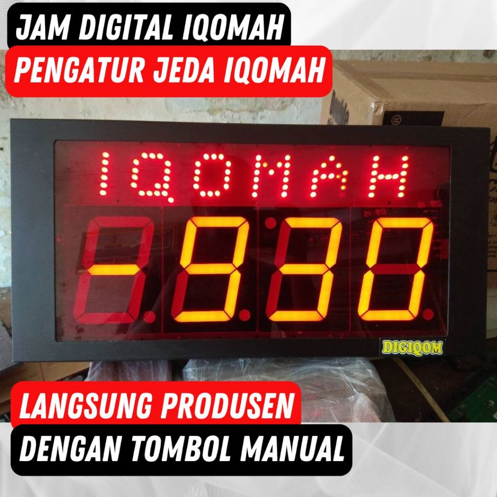 jam masjid digital / jam sholat / jam iqomah / timer iqomah