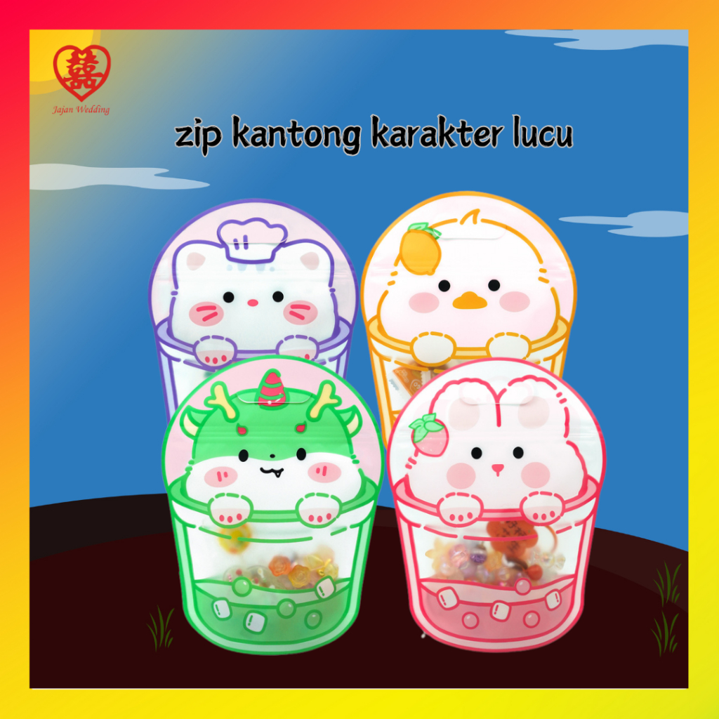 

JW ZIP Kantong Ulang Tahun Motif Lucu/ Tas Sanck Ulang Tahun Lucu PP33