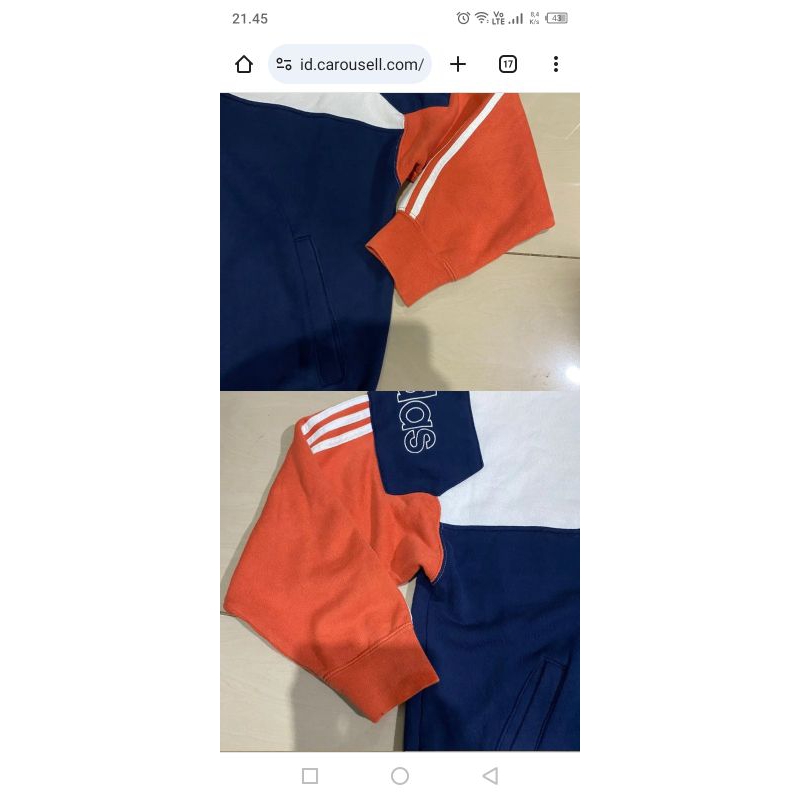 Adidas Rugby Sweetshirt 2 tone colour