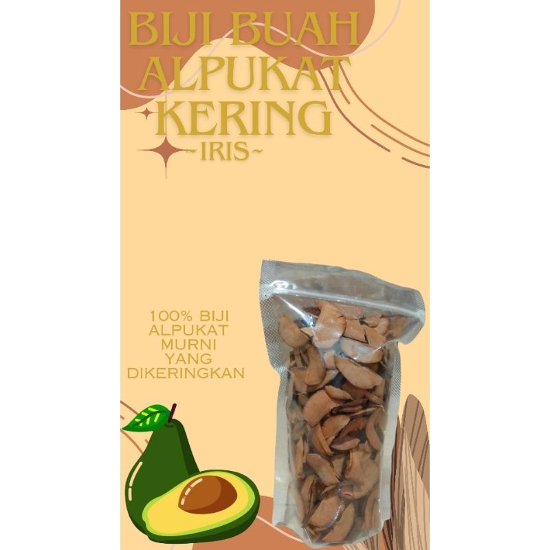 

Biji Alpukat Kering iris 200 gram