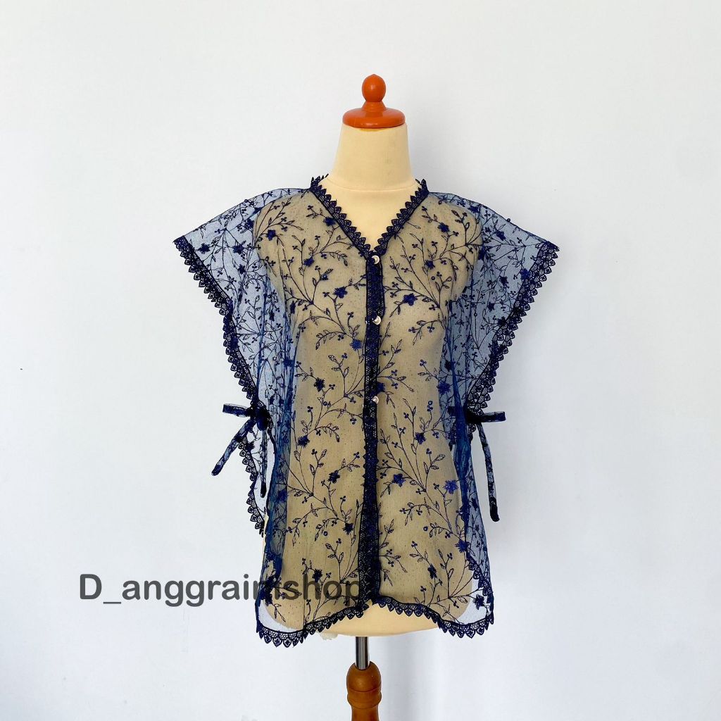 Vest brukat tile  Rompi brukat  Outer brokat  Cardigan brokat  Kebaya kondangan