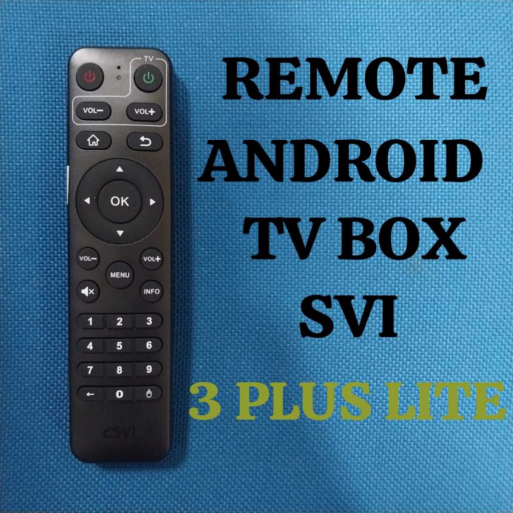 Remote svicloud 3plus lite android tv box remote non voice svi 3pluslite