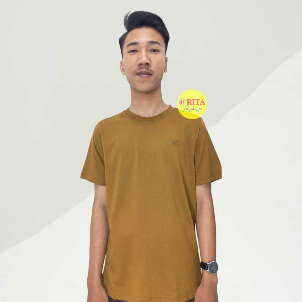 M.GEE Kaos Polos Brown Pria