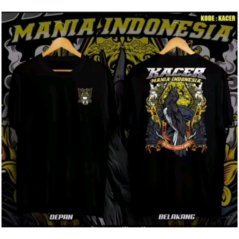 KAOS KACER MANIA INDONESIA SABLON DTF
