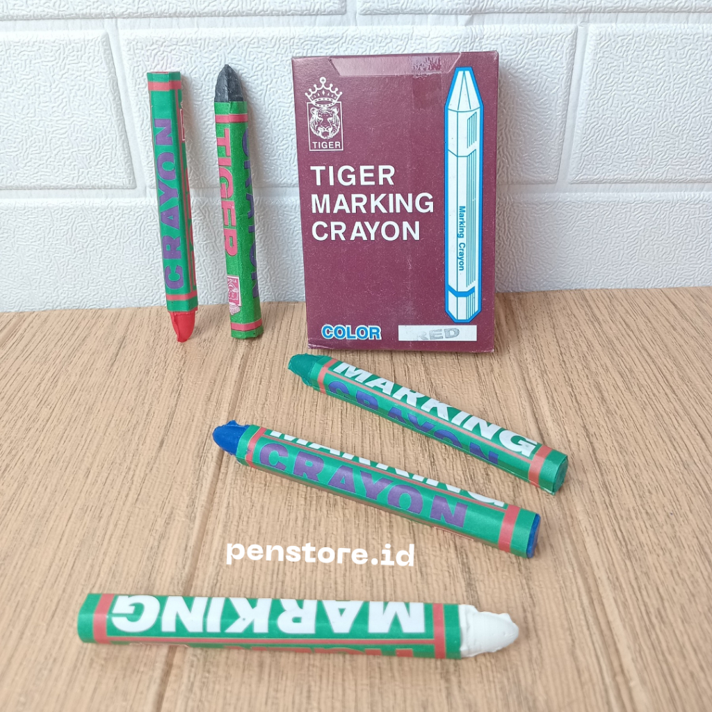 (pcs) Marking Crayon Tiger / Crayon Kayu / Crayon Besi New Original