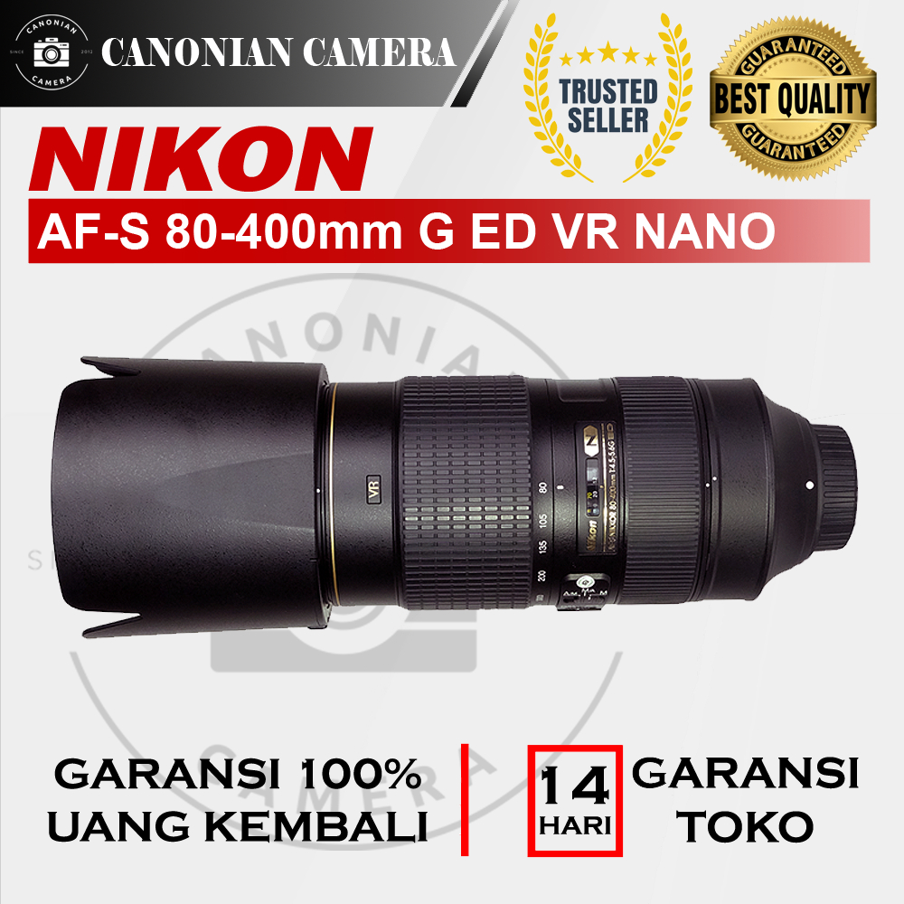 Lensa Nikon AF-S 80-400mm G ED VR Nano Super Mulus Dan Sehat