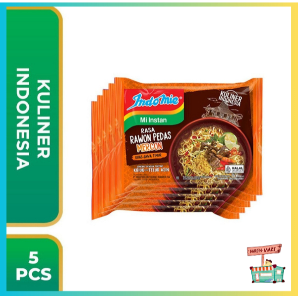 

5 Pcs - Indomie Kuah Rawon Pedas Mercon