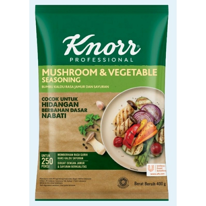 

Knorr Mushroom and Vegetables Seasoning 400 GR / Kaldu Jamur Non MSG
