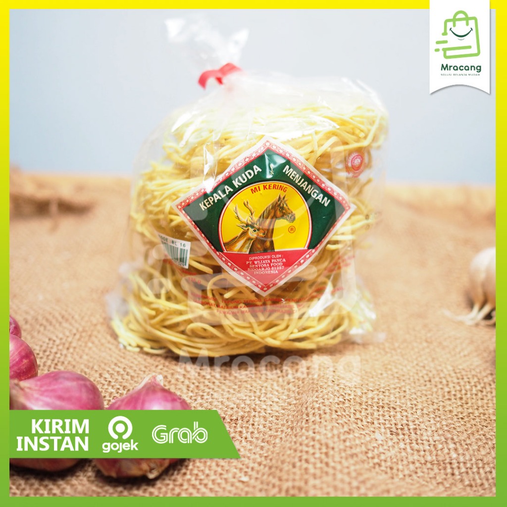 

Mie Telur Gulung Mie Kering Cap Kepala Kuda Menjangan Berat 135gram