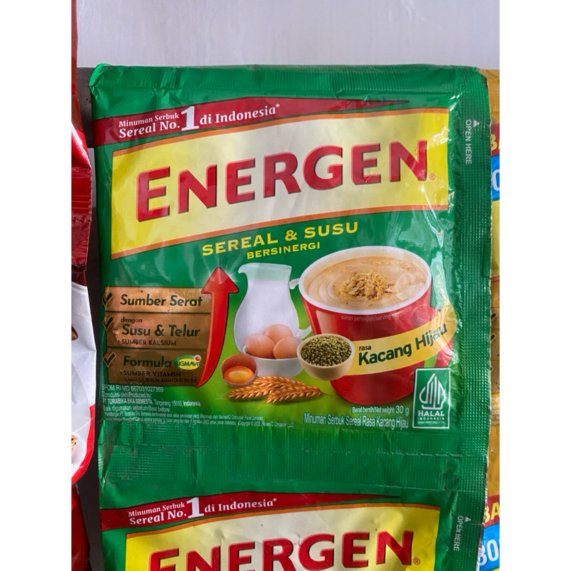 energen rasa kacang hijau 1 renteng isi 10pcs