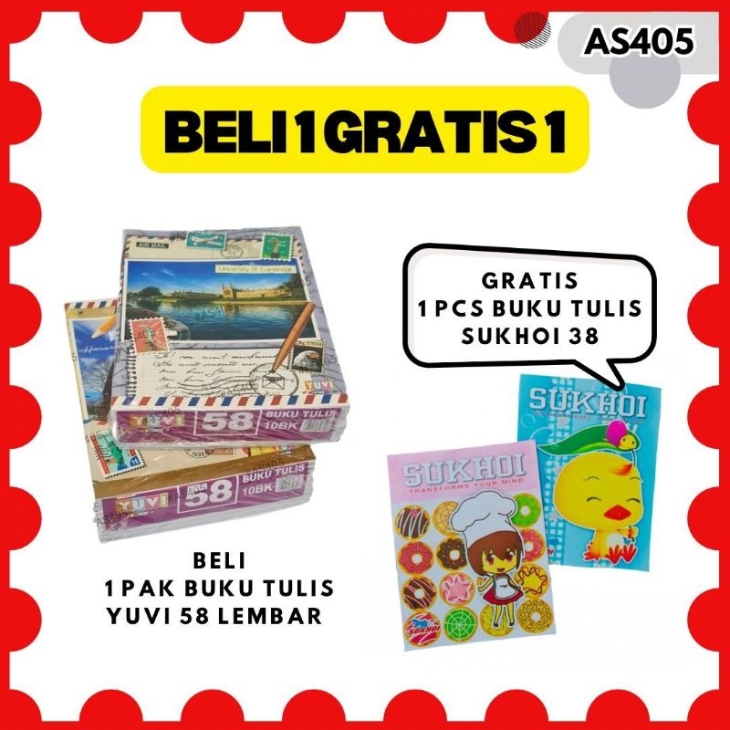 

Buku Tulis YUVI MY BOOK isi 58 lembar (kertas tebal)