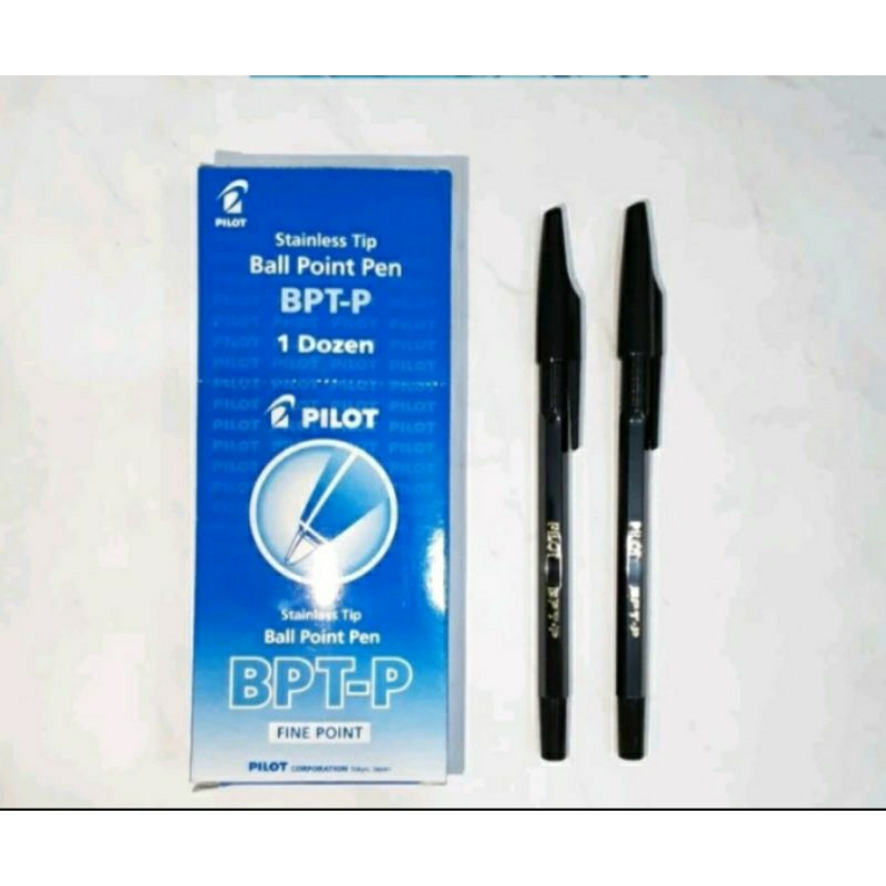 

Pena Pilot BallPoint BPT-T 0.7mm/Pulpen Pilot Fine Point (isi 1 lusin : 12 pcs) Original Hitam-Biru-Merah