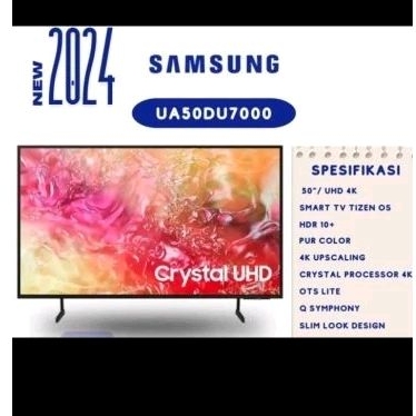 LED TV 50 INCH SAMSUNG SMART DIGITAL 50DU7000 50 DU 7000 UA50DU7000 GARANSI RESMI