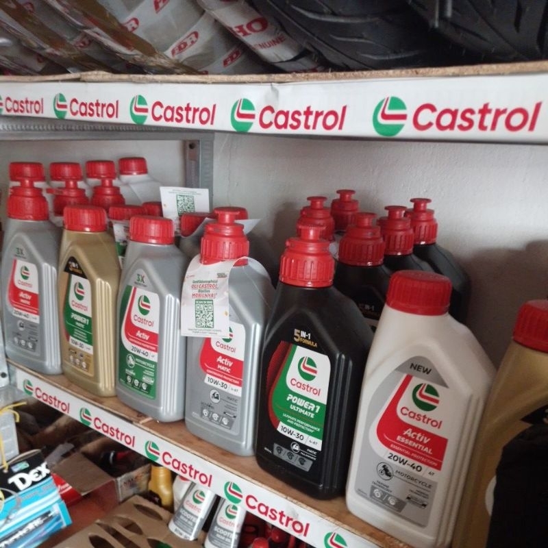 oli motor castrol asli 100%original 10w30,10w40,20w40,2t aktip full synthetic matik bebek sport