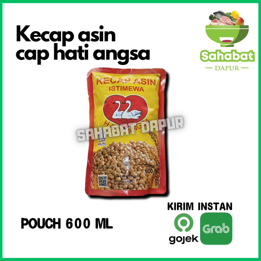 

Kecap Asin Cap Angsa Kemasan Pouch 600ml - Sahabatdapur