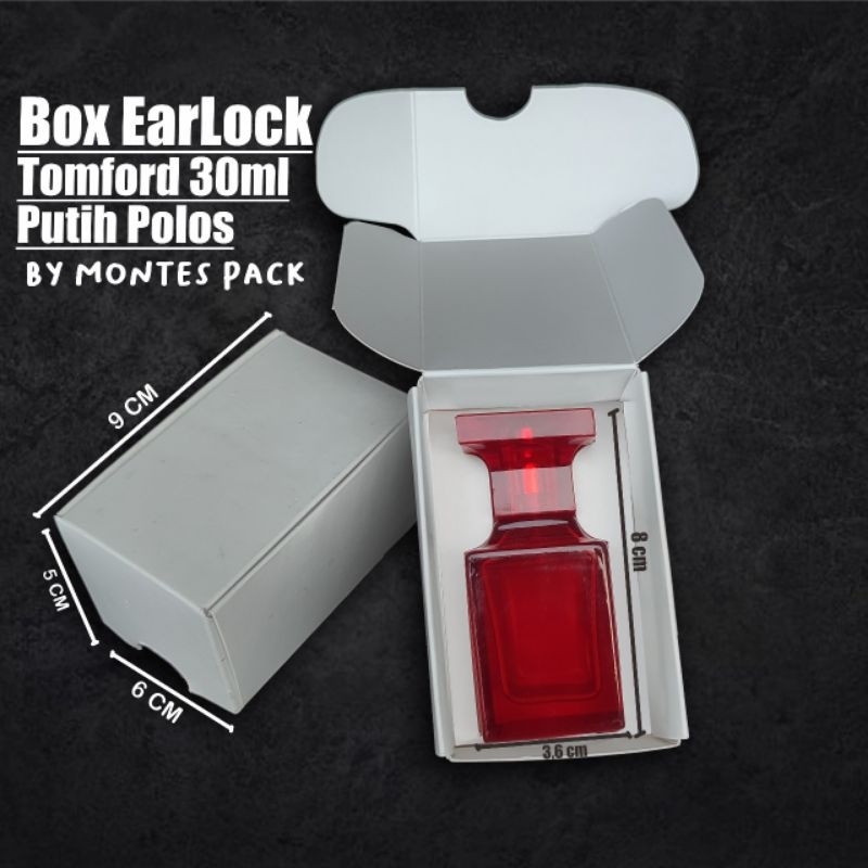 

BOX EARLOCK | untuk botol TF Tomford 30ml | box parfum earlock Putih hitam