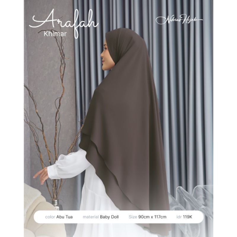 NIBRAS KHIMAR ARAFAH HIJAB KHIMAR BERGO SYAR'I