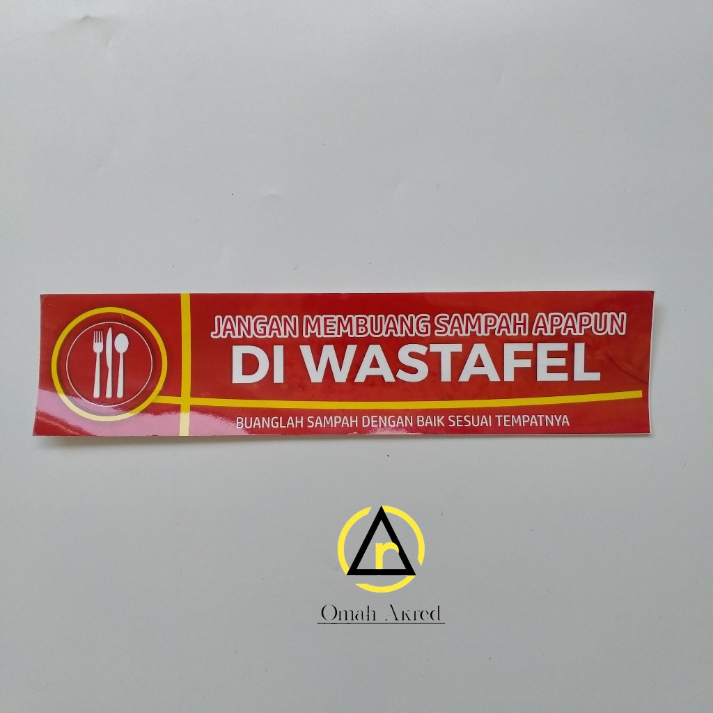 

Stiker Jangan Membuang Apapun di Wastafel - Stiker Jangan Buang Sampah
