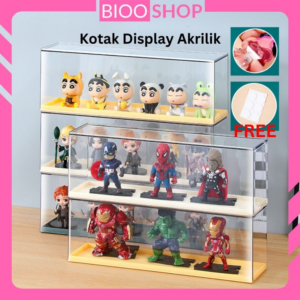 Kotak Display Akrilik /Display Figure Display Miniature/ Kotak Display Akrilik Biooshop