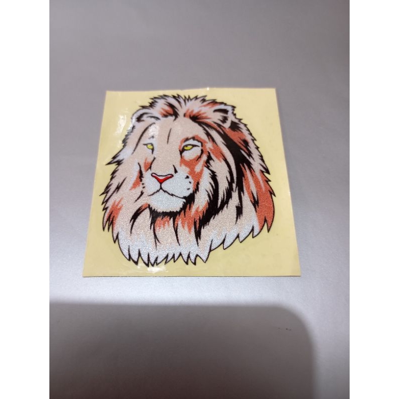 

stiker gambar Kepala singa