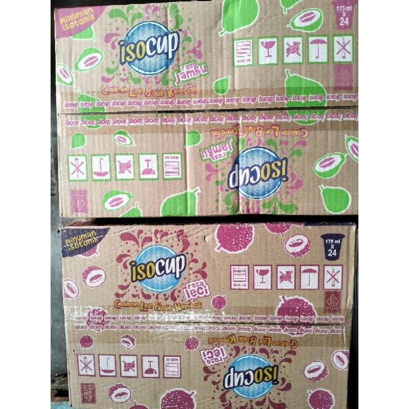 

iso cup 175ml Rasa leci dan jambu 1 dus 24pcs