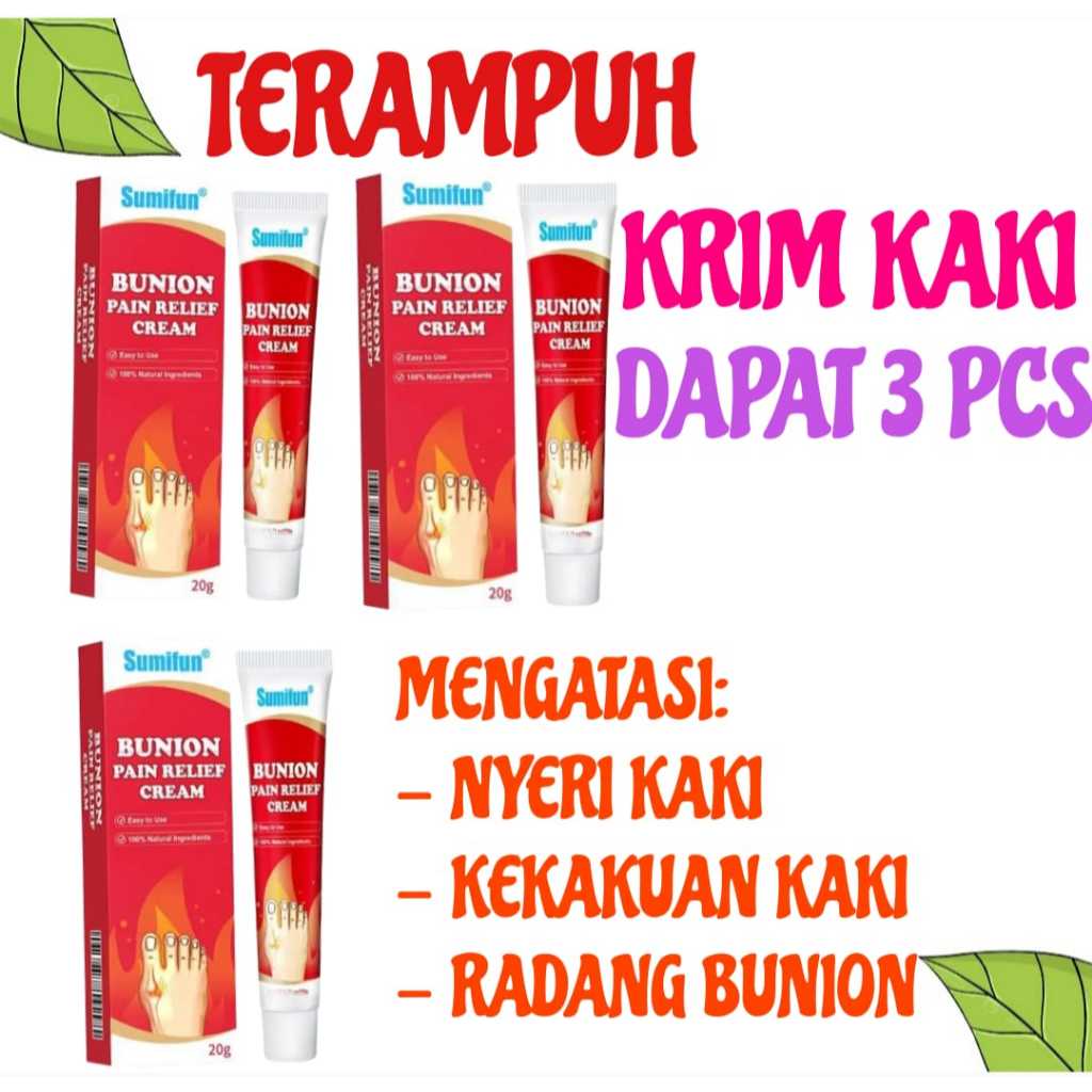 2 PC Cream Nyeri Sendi Pergelangan Jari Kaki Lutut Bunion Lengkung Bunion Pain Relief Cream Original