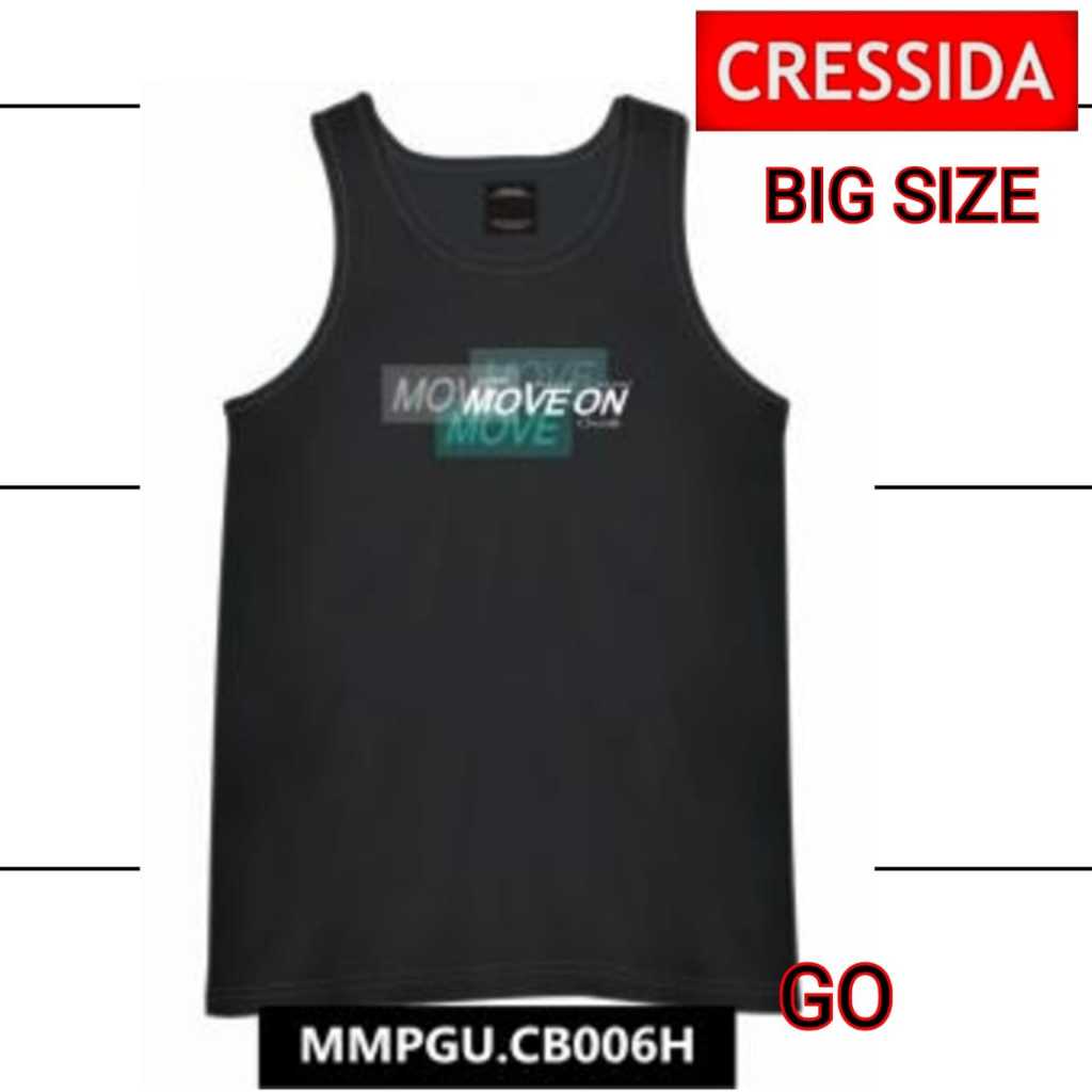 gof CRESSIDA SINGLET PRIA BIG SIZE (JUMBO) Pakaian Pria Pakaian Kaos Dalam Cressida Singlet Original