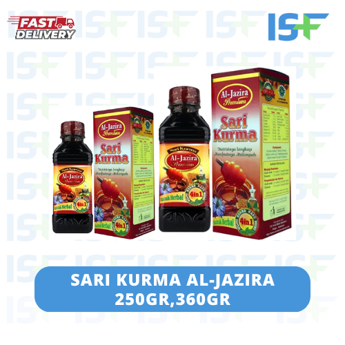 

⭐ISF⭐Sari Kurma Al Jazira - 360gr - 250 Minuman Sari Kurma Al Jazira Asli Untuk Anemia DBD ASI Booster