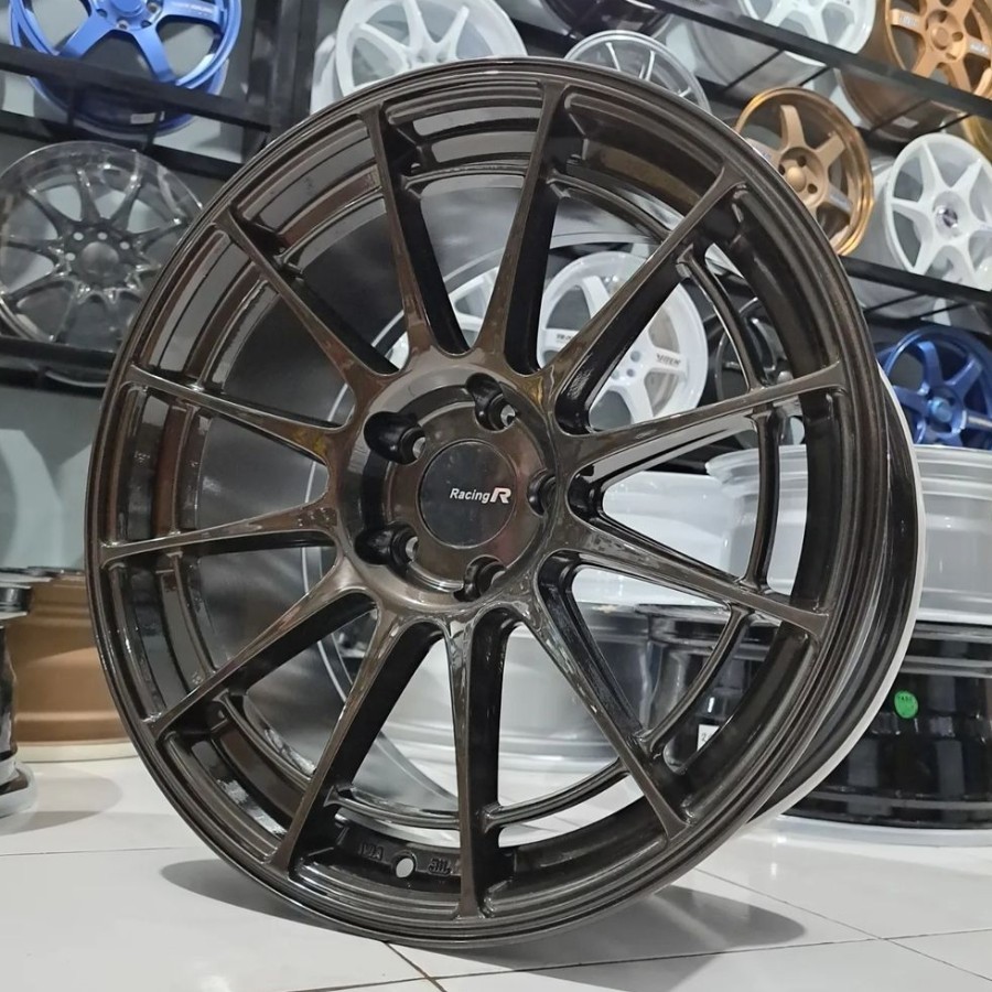 velg racing R18 ENKEI SPIDER velg ring 18 lebar 9 ET 28 venturer zenix