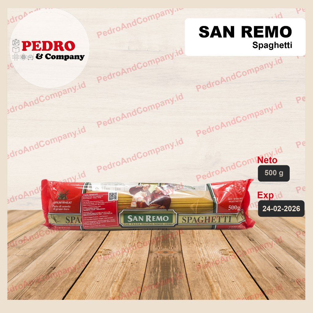 

San remo spaghetti 500 gram - spageti pasta kering