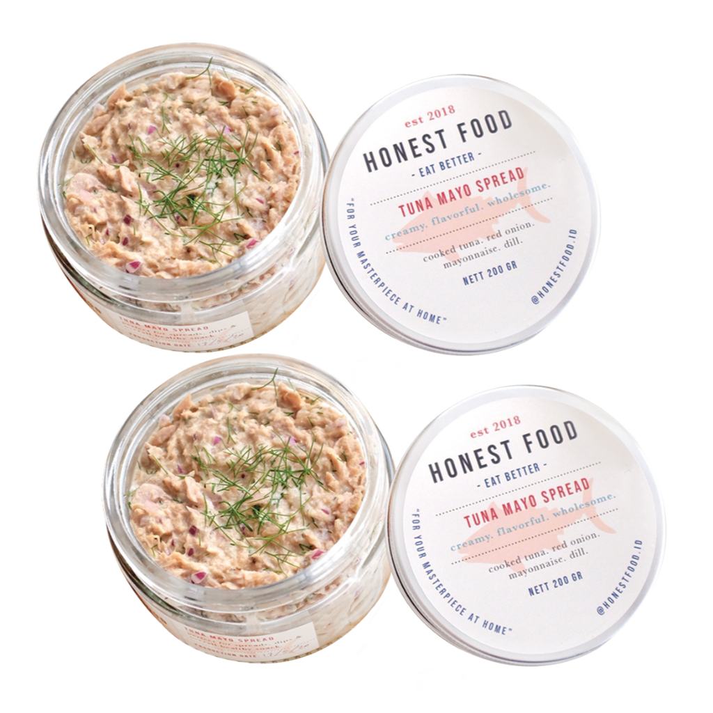 

HONESTFOOD Tuna Mayo Spread Bundling isi 2 - Selai Olesan Tuna Mayo, Selai ikan, Selai Roti