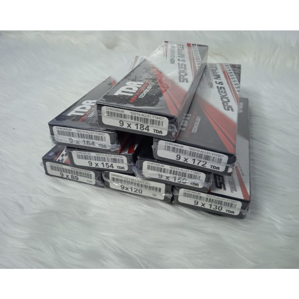 KODE M87Z Ruji Motor TDR Semua Ukuran Ring 14 17 Chrome Jari Jari Ukuran 89 12 13 154 159 164 172 18