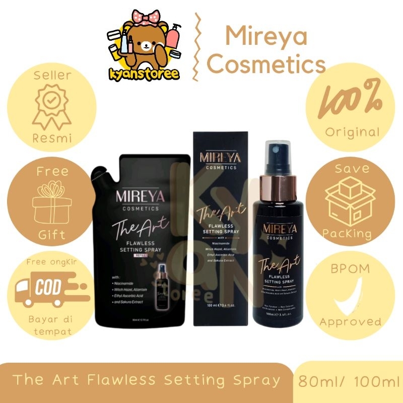 MIREYA THE ART FLAWLESS SETTING SPRAY / REFILL MIREYA SETTING SPRAY 80ML