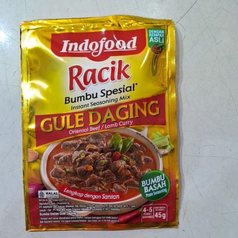 

Indofood racik bumbu gule daging