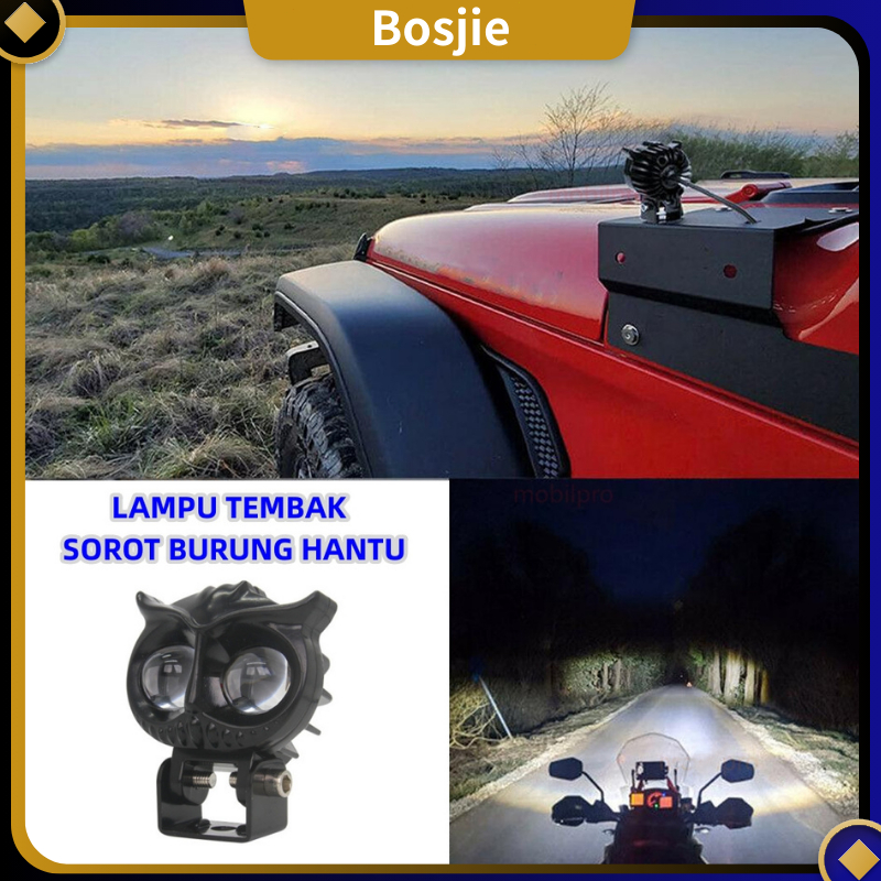 Lampu Tembak Laser Owl /Lampu Tembak Sorot Burung Hantu /LampuTembak Led D2 Lampu D2 Laser 2 Warna