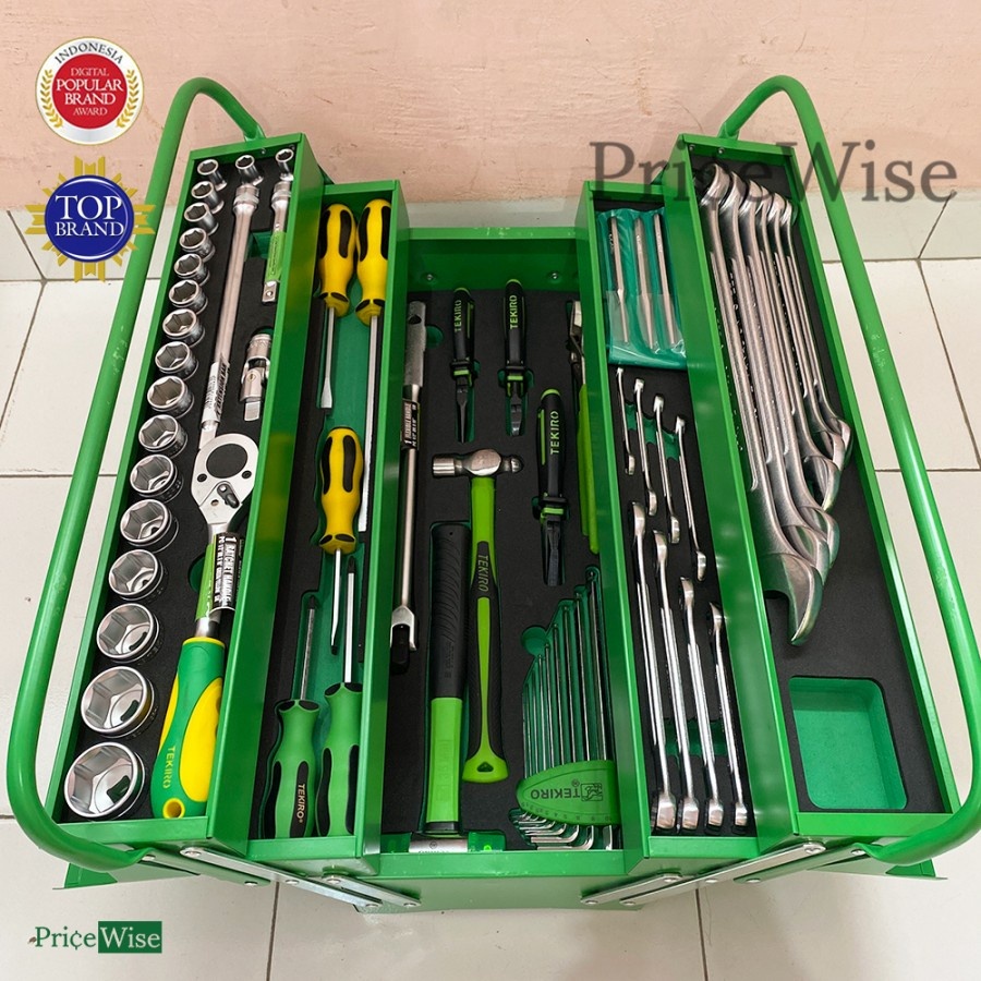 Tool Box Set 66 pcs Tekiro // Mekanik Tools 66 bh / Tool Box Perkakas Lengkap