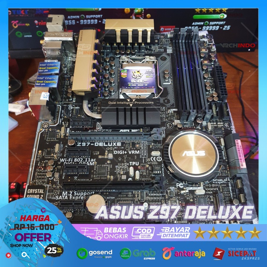 Motherboard ASUS Z97 DELUXE ThunderBolt WiFi - LGA 1150 Haswel Refresh
