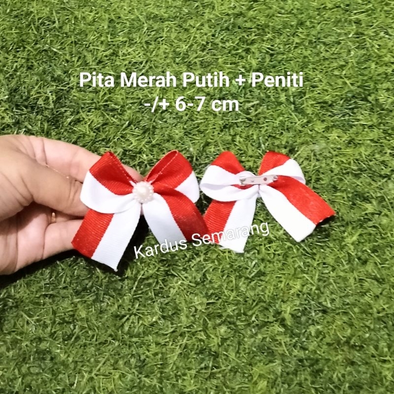 

READY!! Pita merah putih+Peniti (small UK.-/+ 6-7 cm)