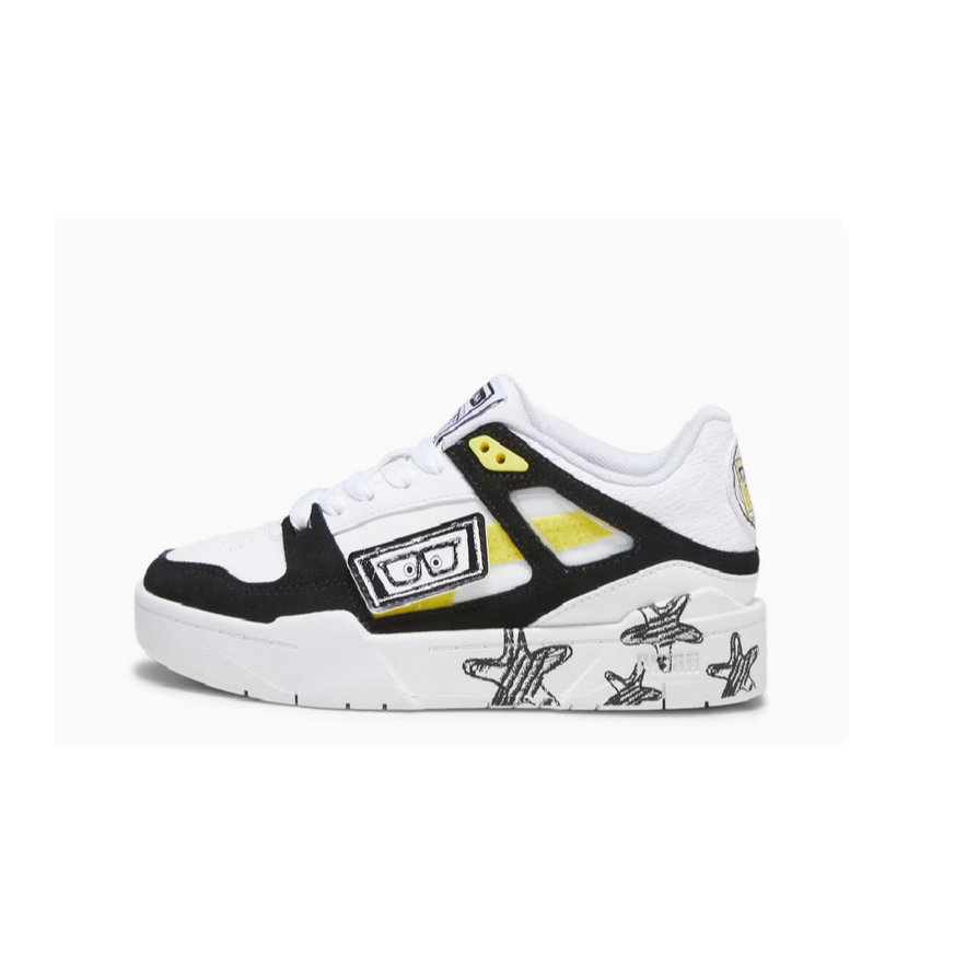 SEPATU Slipstream Spongebob Jr PUMA White-PUMA 393893 01