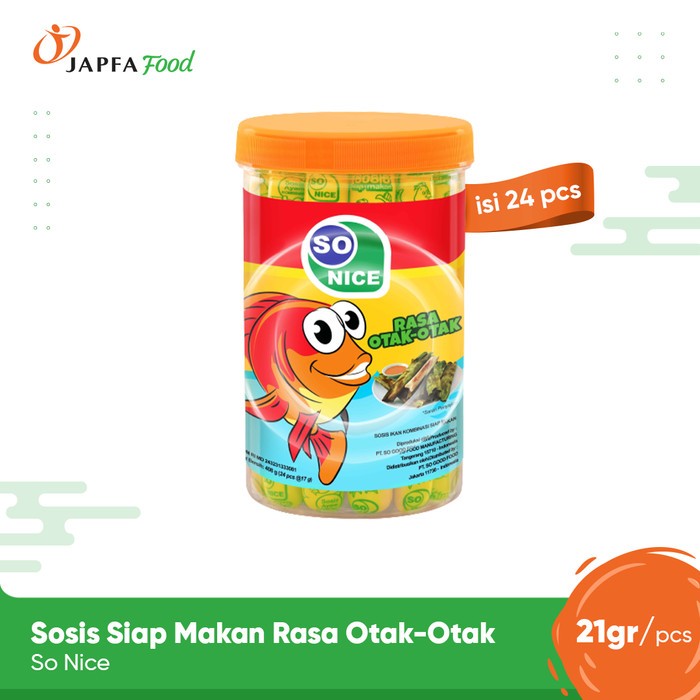 

So Nice Sosis Siap Makan Rasa Otak Otak Toples Isi 24pcs