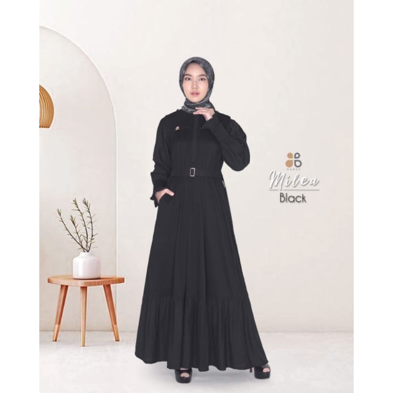 New Collection Nubua Milea/Gamis Cantik/Gamis Kekinian/Gamis Dewasa/Gamis Branded/Nubua/Gamis Anggun