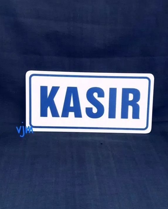 

Hemat Bundling Plat akrilik tulisan kasir sign label acrylic