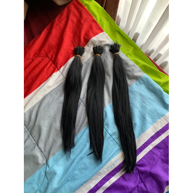 Preloved Rambut Sambung Hair Extension Asli