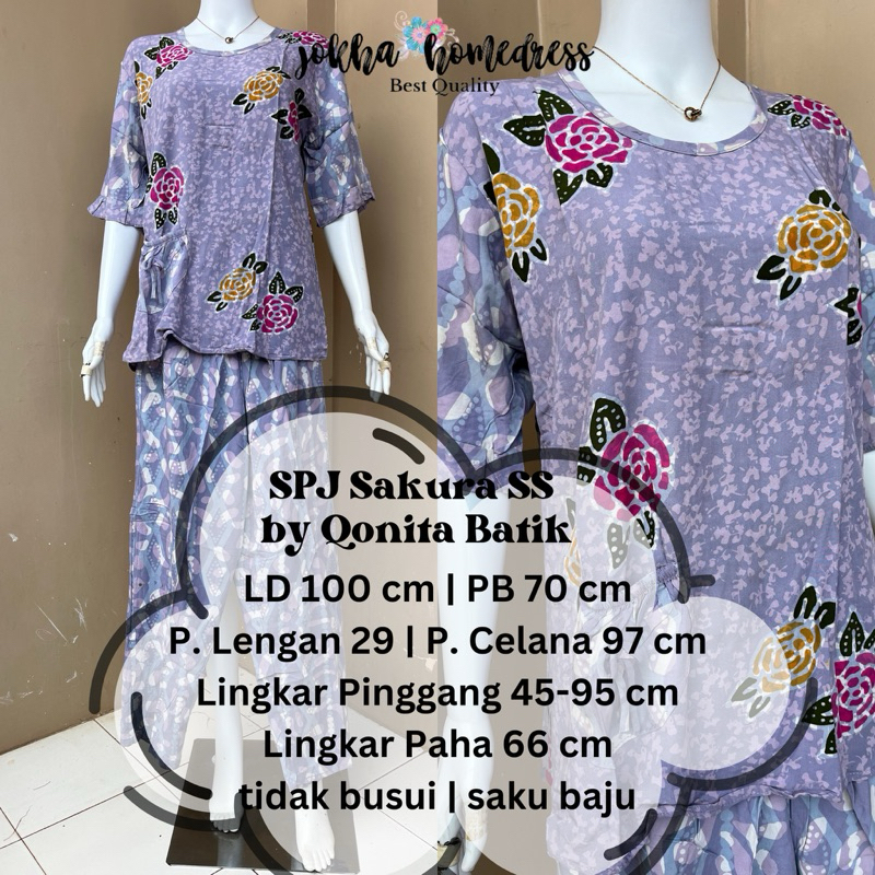 SPJ Sakura Hls by Qonita Batik Pekalongan