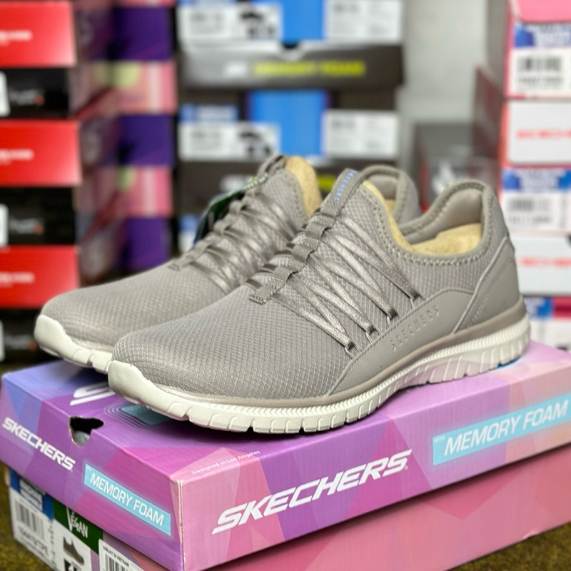 SKECHERS Virtue Moonflower - Taupe | 104419/TPE | Original Store Sepatu Flat