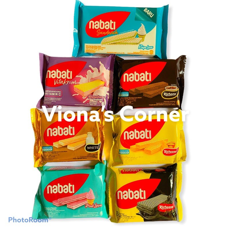 

Nabati Wafer 37 Gram Richeese/Richoco/Pink Lava/Black/Klapa/Vitacream