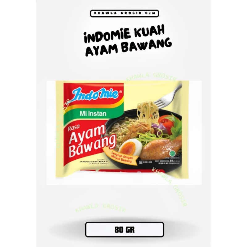 

KALSEL INDOMIE AYAM BAWANG PLUS KARDUS NOODLE KUAH TERENAK OTENTIK KAYA RASA 70GR