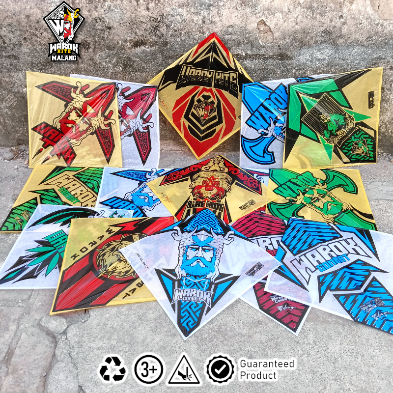 20Pcs Layangan Sukhoi Super Lilitan Warok Kite Daily Use Only (Manuver Mantap)