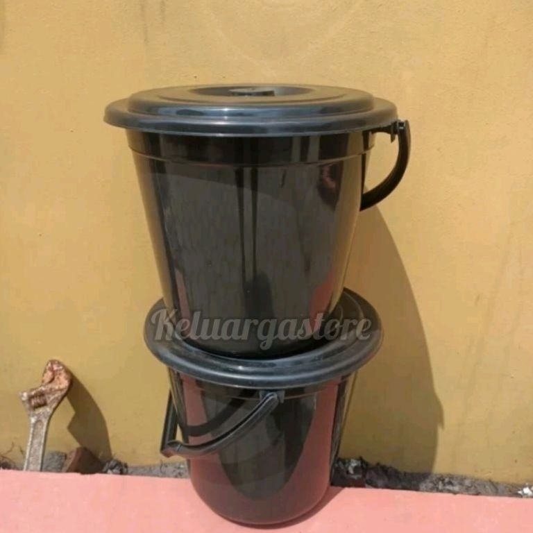 Promo Keren ember timba hitam 3 galon  tutup 11 liter tasyukuran  air slametan  syukuran  hajatan